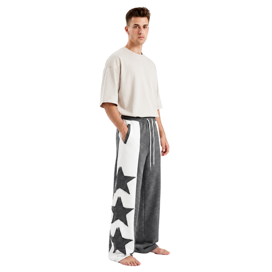 Two Tone Star Track Pants