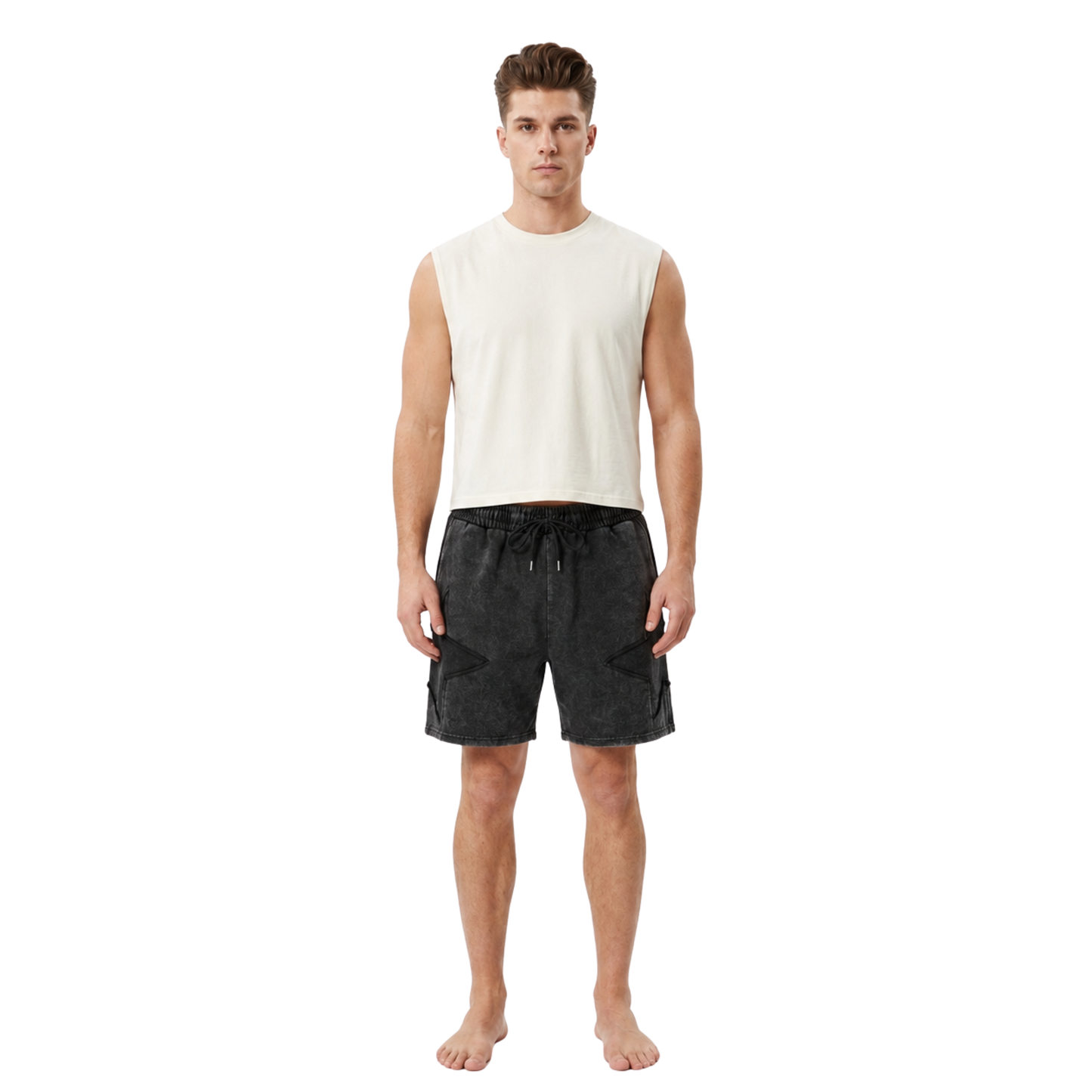 Vintage Track Cargo Shorts