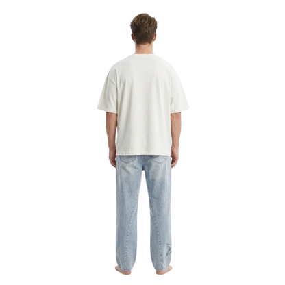 Star Patch Straight Jeans