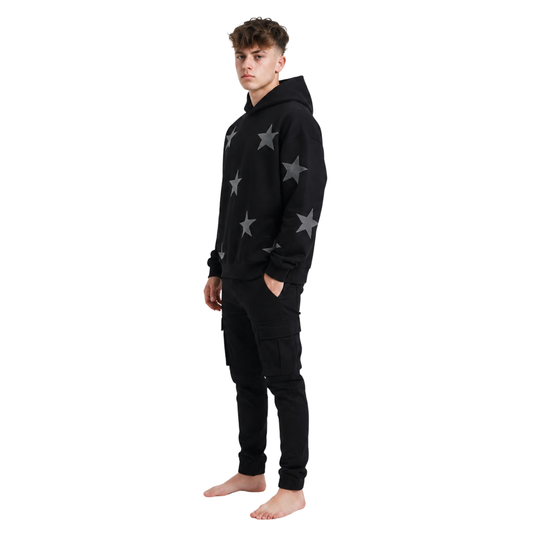 Rhinestone Star Pullover Hoodie