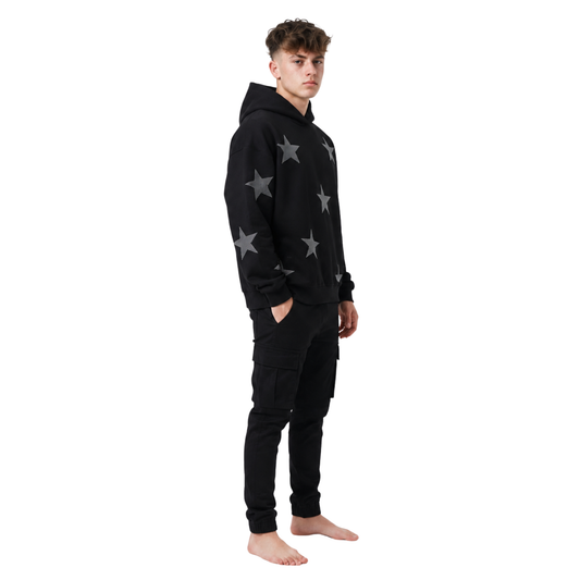 Rhinestone Star Pullover Hoodie