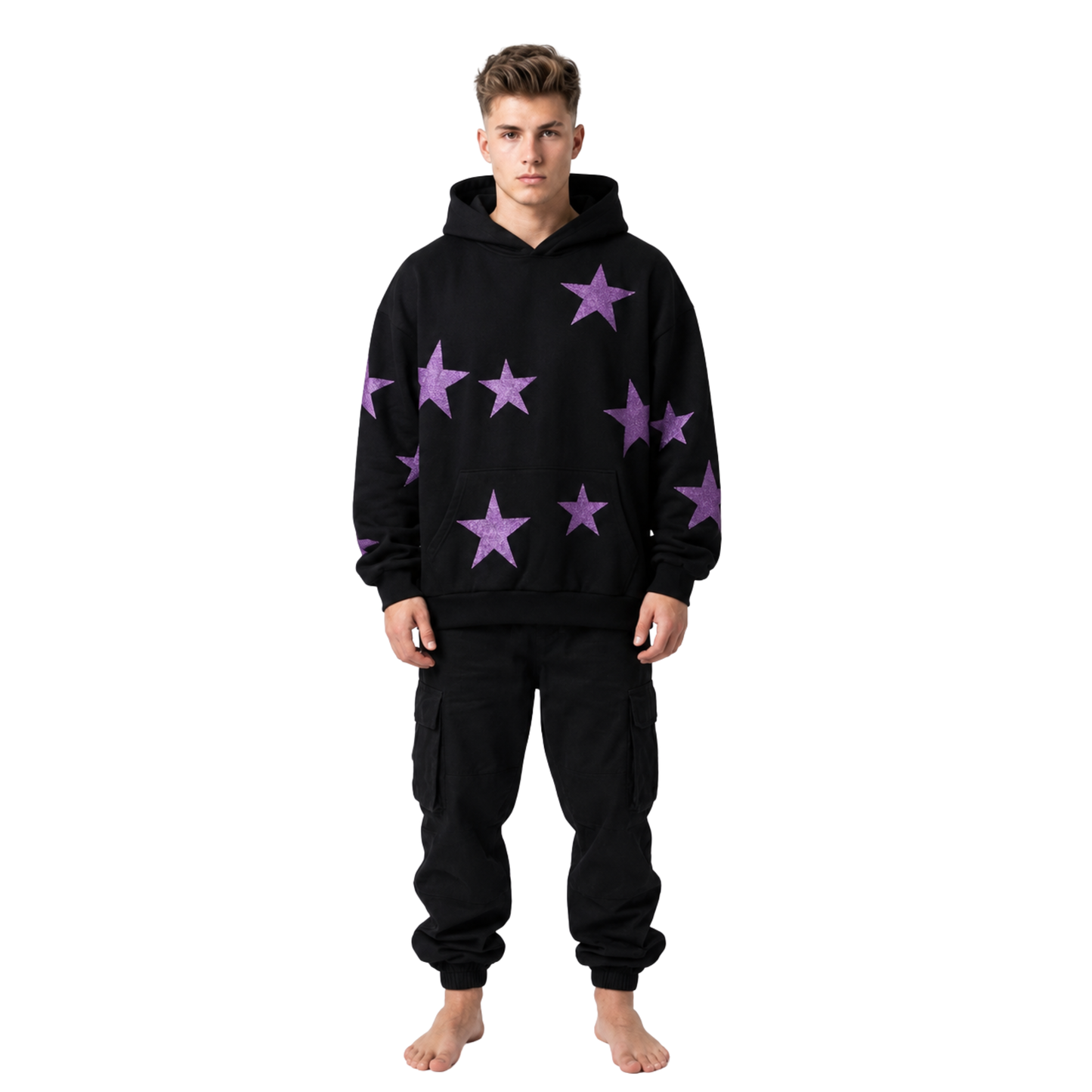 Purple Star Heavy Hoodie