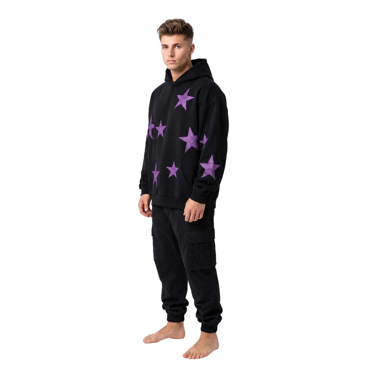 Purple Star Heavy Hoodie