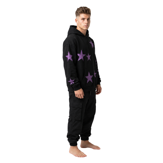 Purple Star Heavy Hoodie