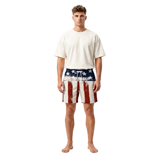Vintage Flag Board Shorts