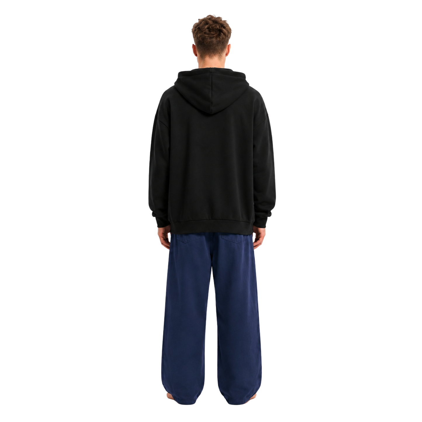 Oversized Star Zip Hoodie
