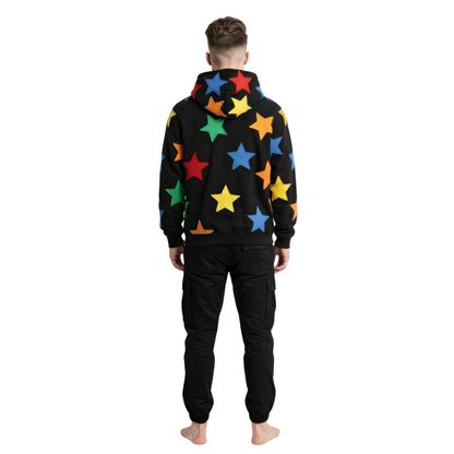 Oversized Star Patch Hoodie