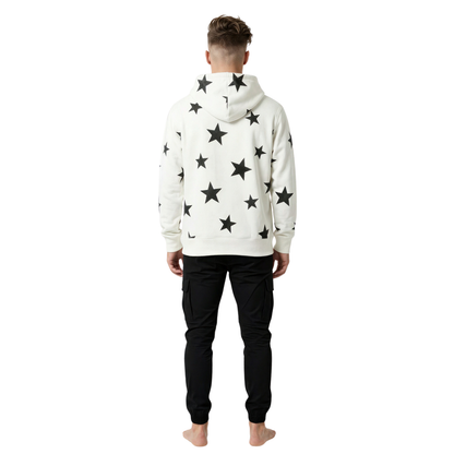 Oversized Star Print Hoodie