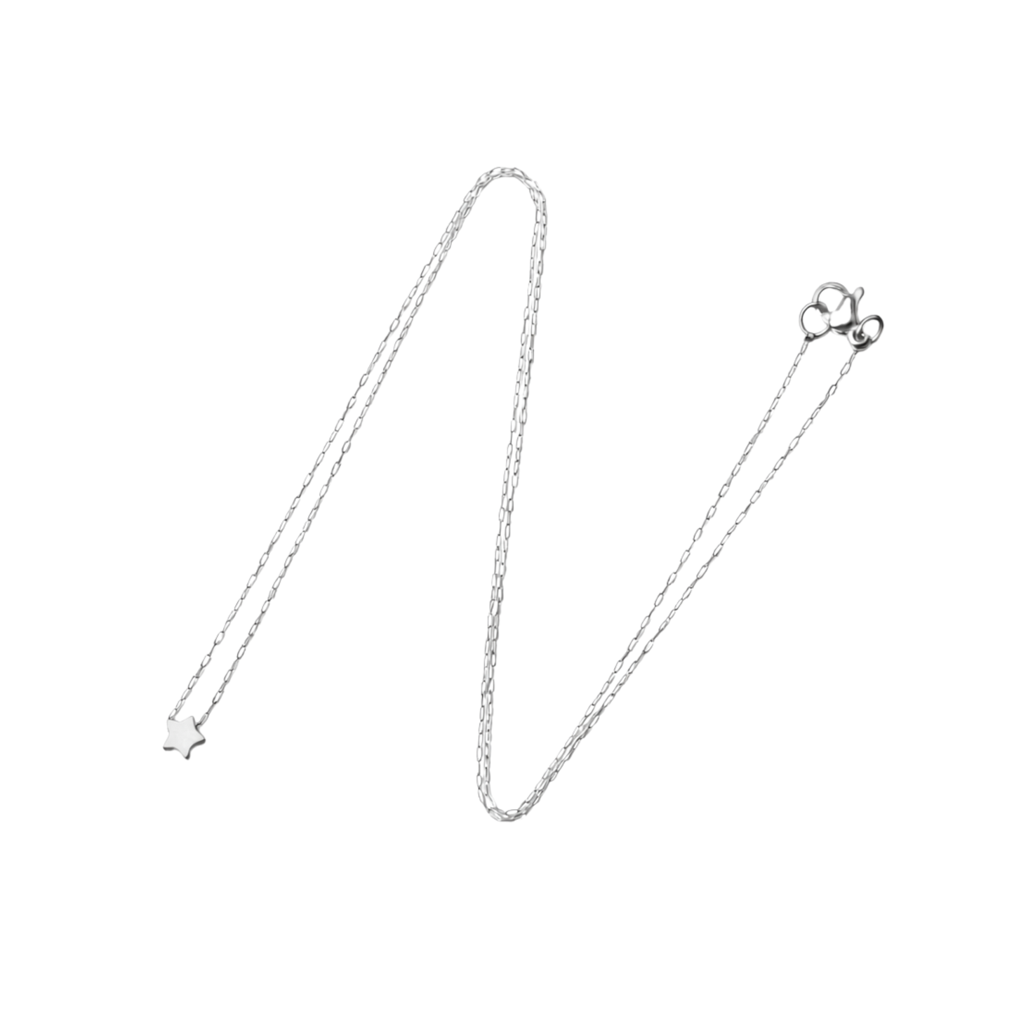 Minimal Star Link Choker Necklace