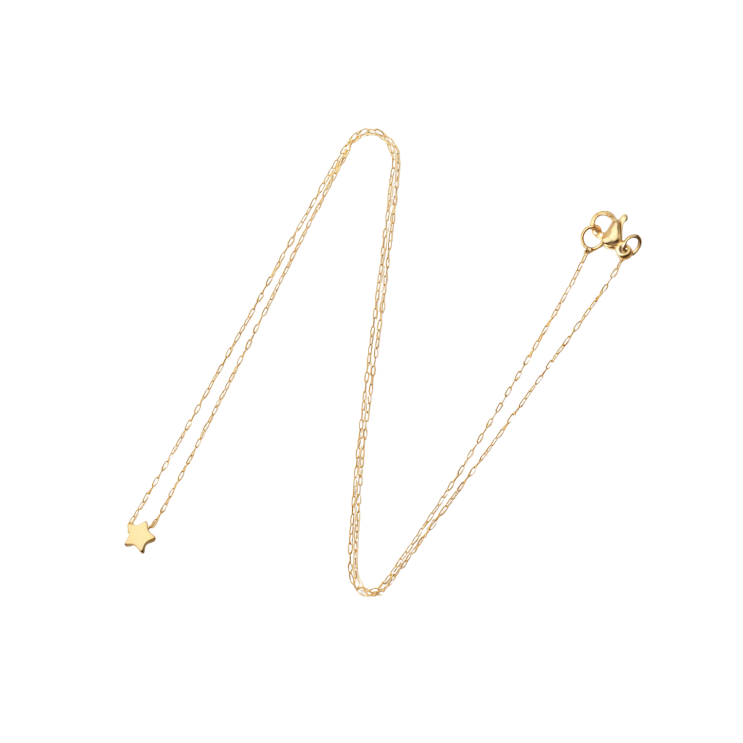 Minimal Star Link Choker Necklace