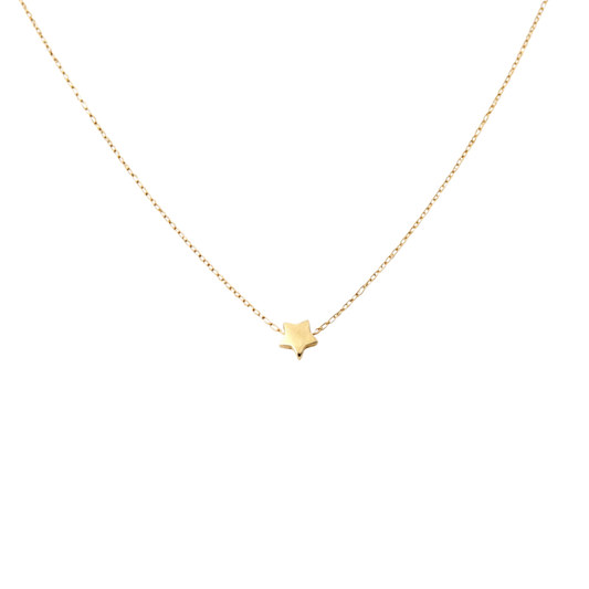 Minimal Star Link Choker Necklace