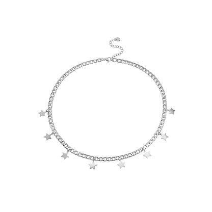 Star Tassel Cuban Chain Necklace