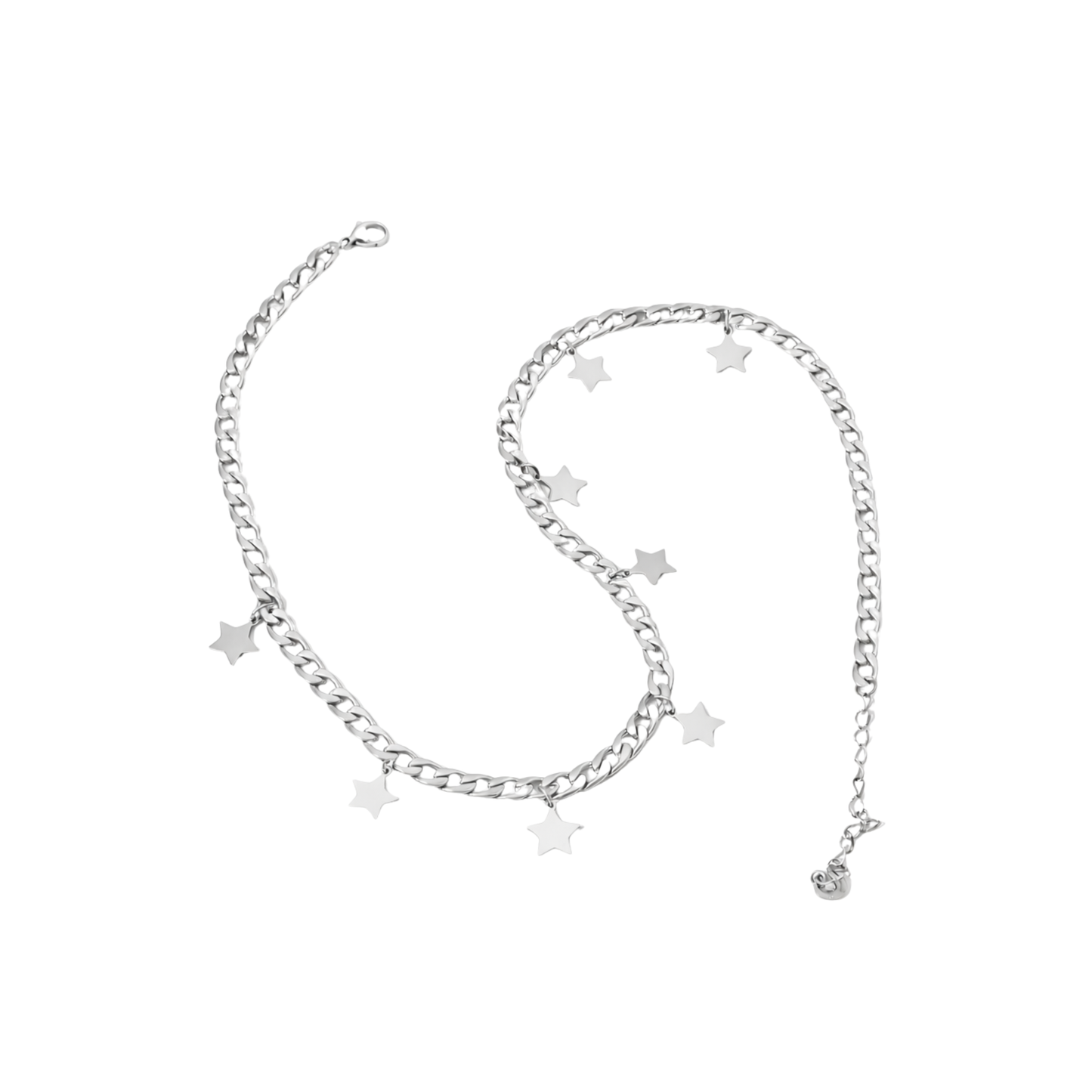 Star Tassel Cuban Chain Necklace