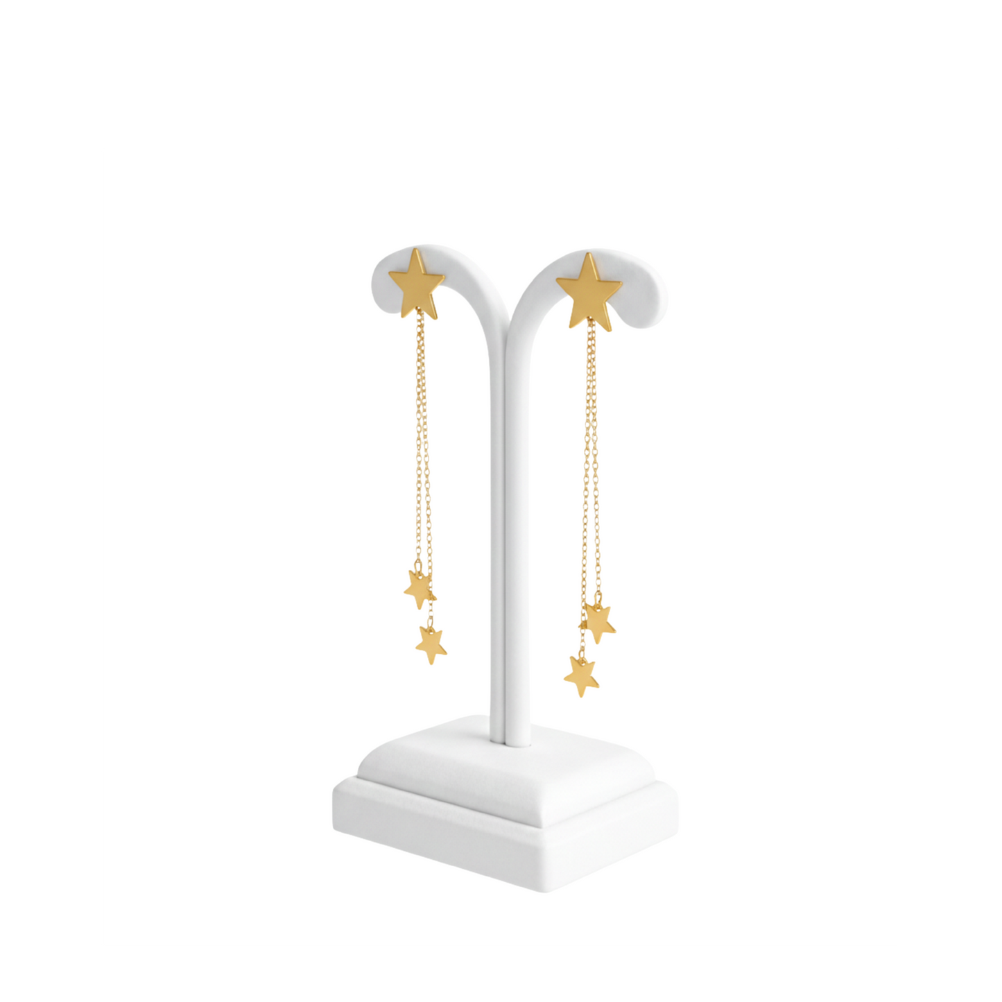 Golden Shooting Star Tassel Earrings