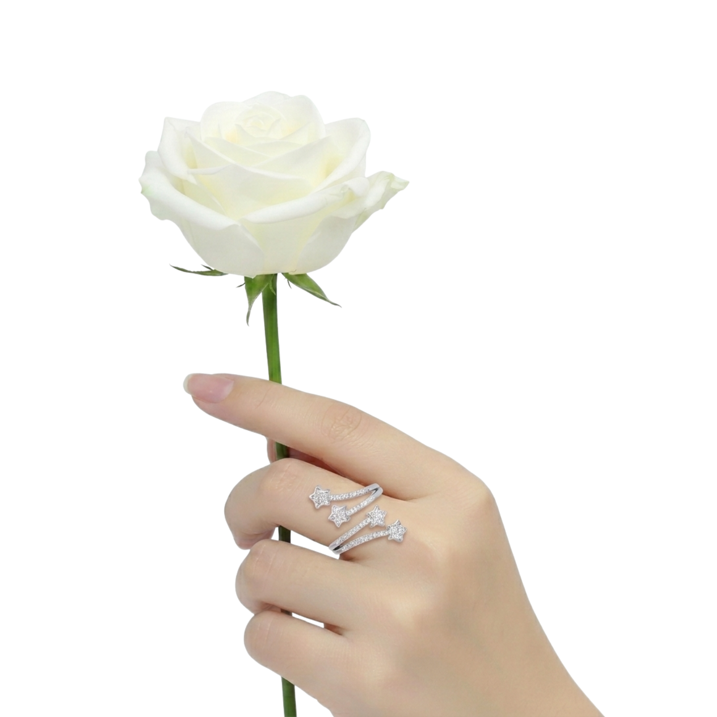 Celestial Strand Star Open Ring