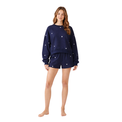 Star Embroidery Sweatshirt