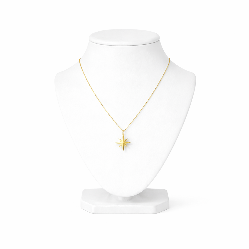 Starburst Eight-Point Pendant Necklace