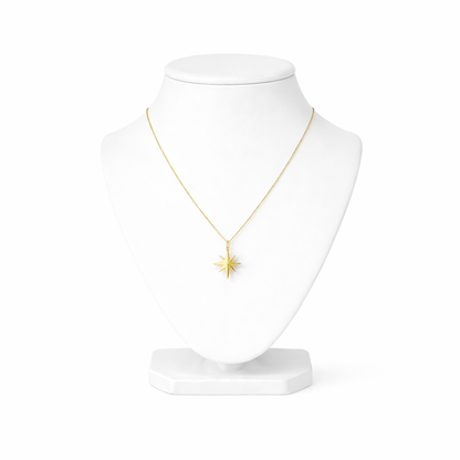 Starburst Eight-Point Pendant Necklace