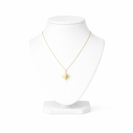 Starburst Eight-Point Pendant Necklace