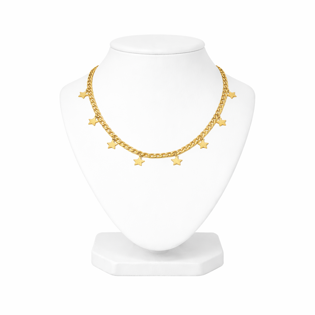 Star Tassel Cuban Chain Necklace