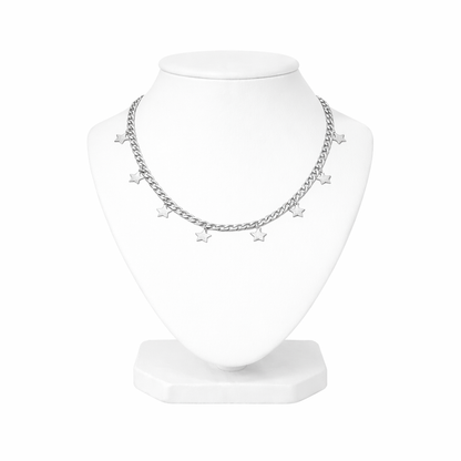 Star Tassel Cuban Chain Necklace