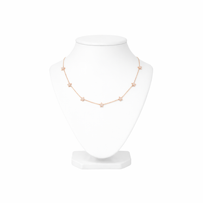 CZ Star Choker Necklace