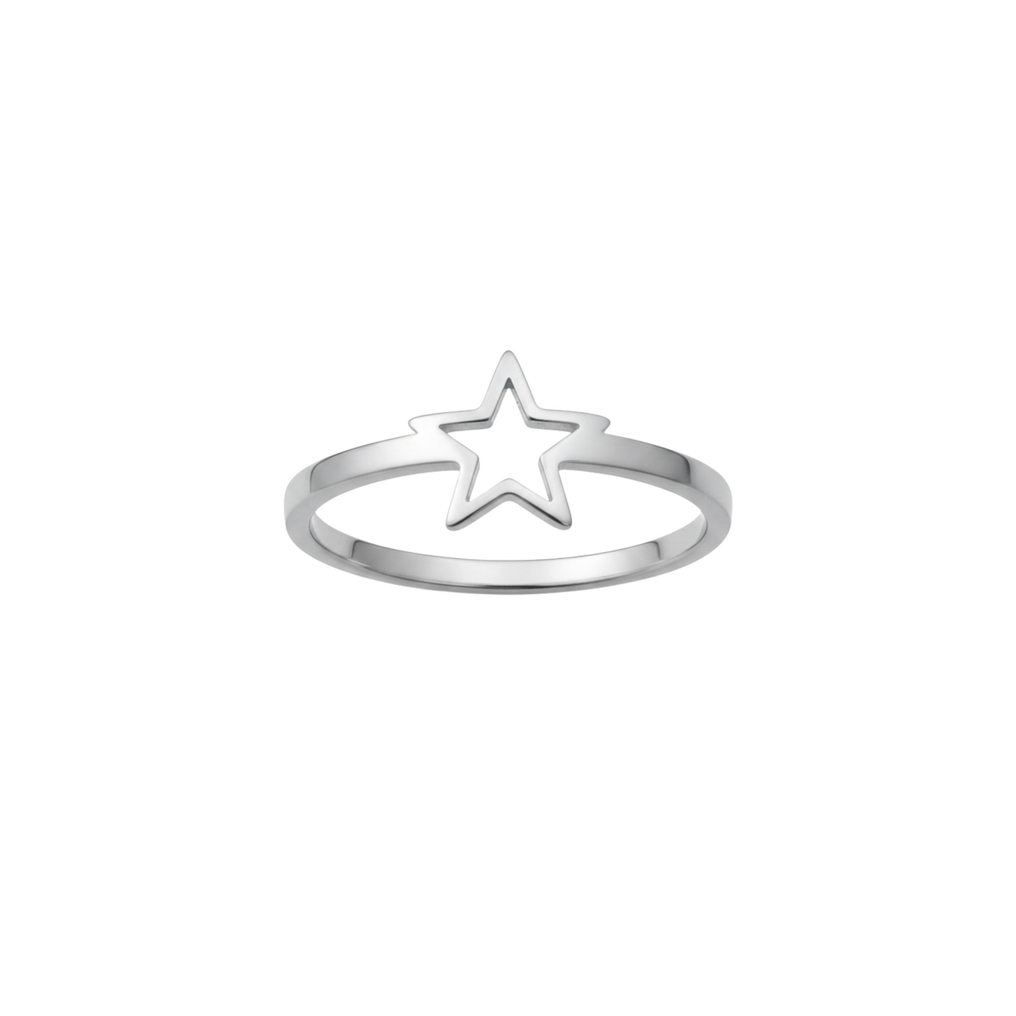 Minimal Star Outline Ring