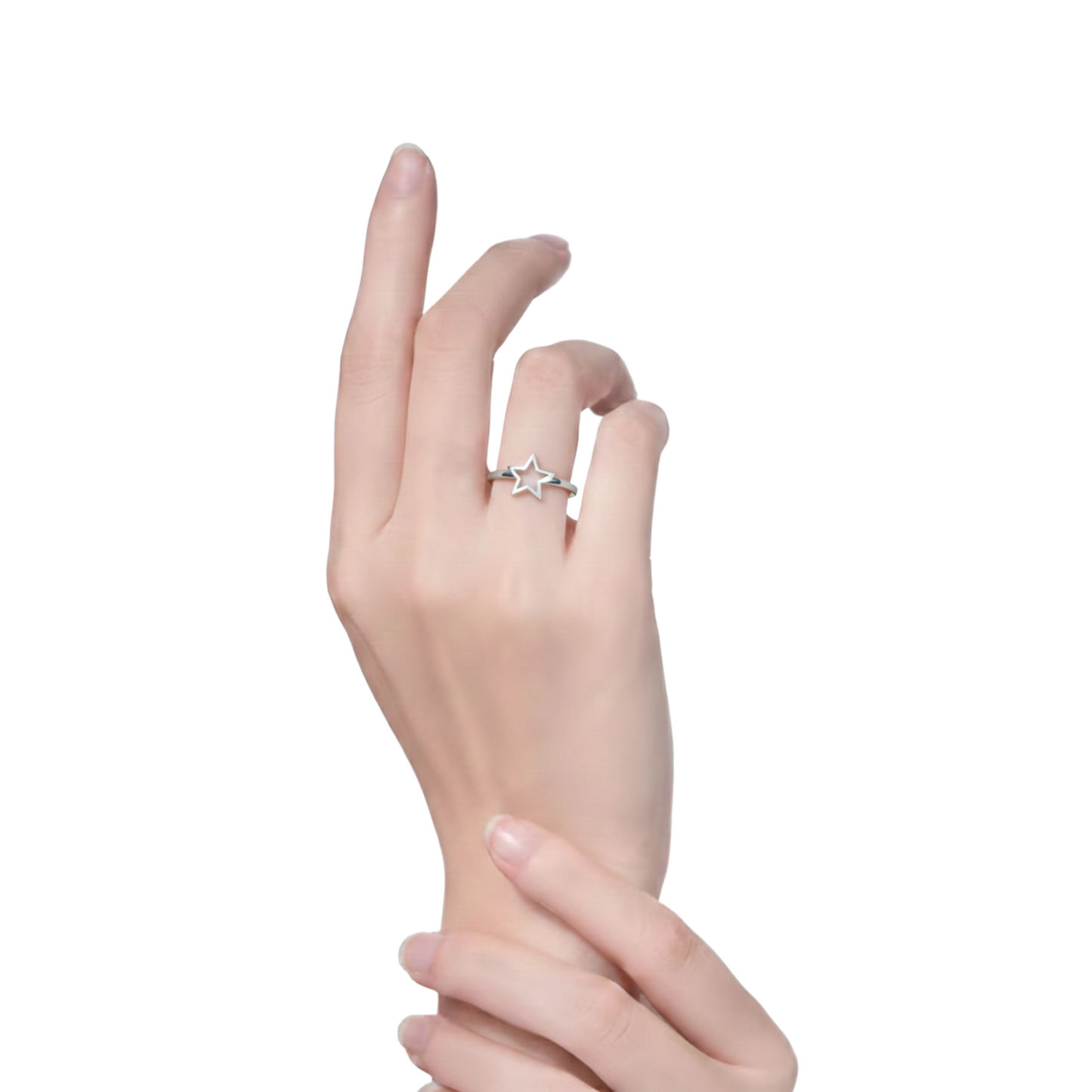 Minimal Star Outline Ring