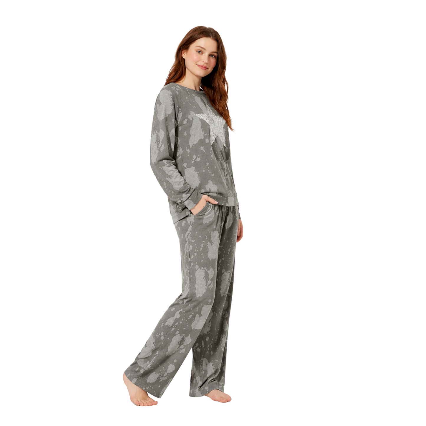 Star Glitter Tie-Dye Lounge Set