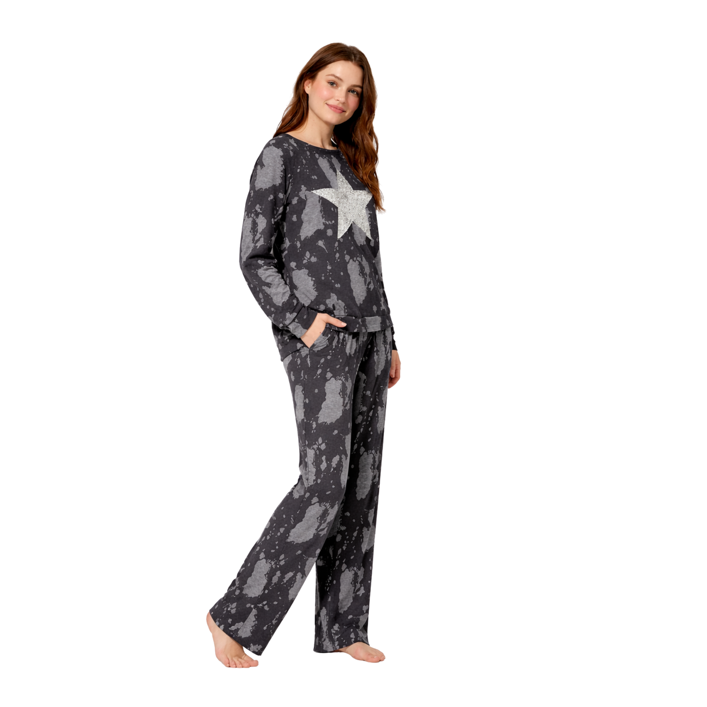 Star Glitter Tie-Dye Lounge Set