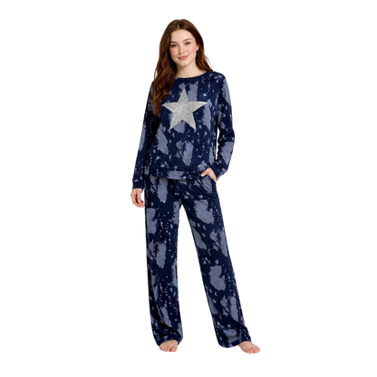 Star Glitter Tie-Dye Lounge Set