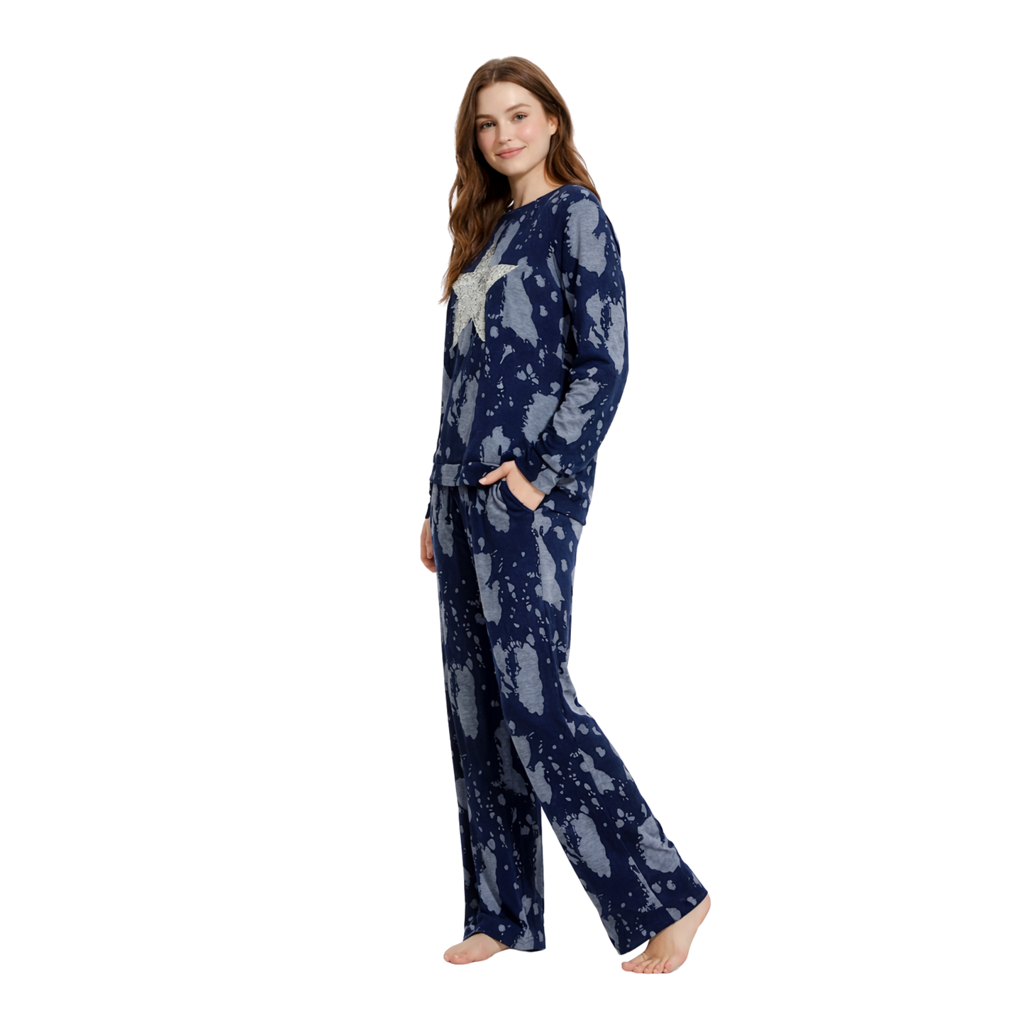 Star Glitter Tie-Dye Lounge Set