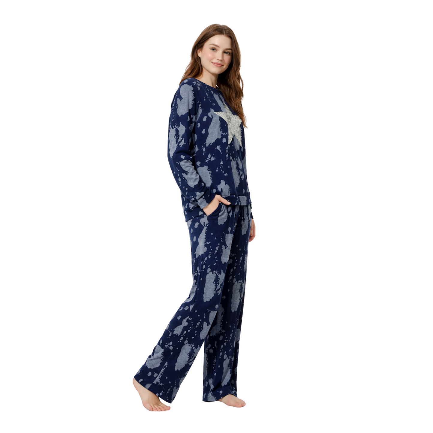 Star Glitter Tie-Dye Lounge Set