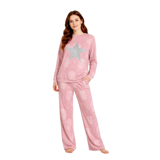 Star Glitter Tie-Dye Lounge Set