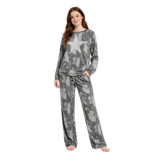 Star Glitter Tie-Dye Lounge Set