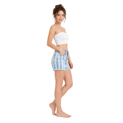 Star Stripe Fray Shorts