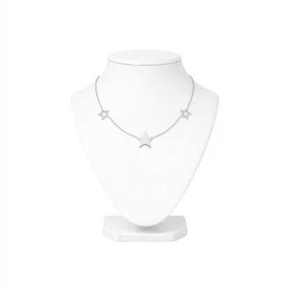 Triple Star Charm Necklace