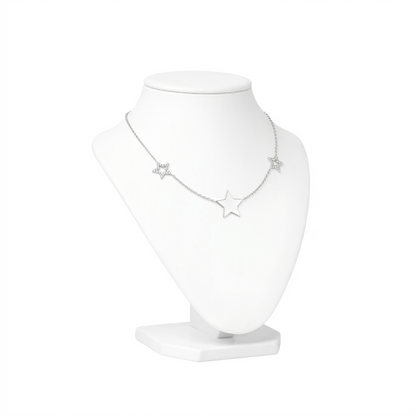 Triple Star Charm Necklace