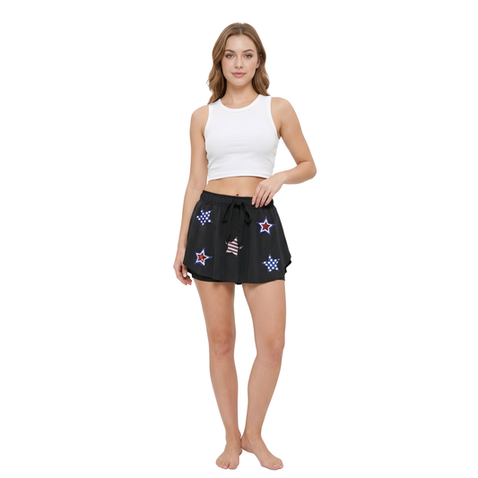 Flag Star Active Skirt