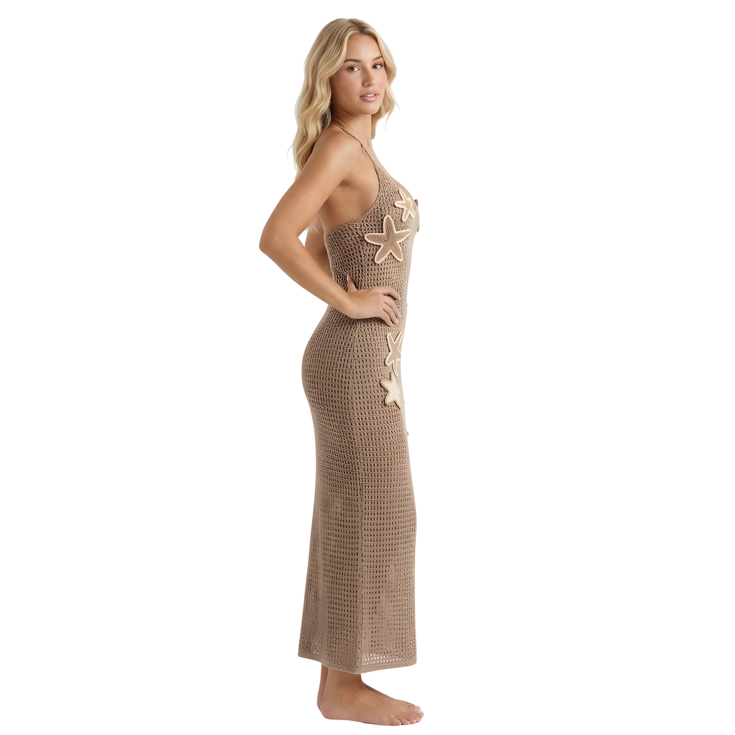 Caramel Starfish Maxi Dress
