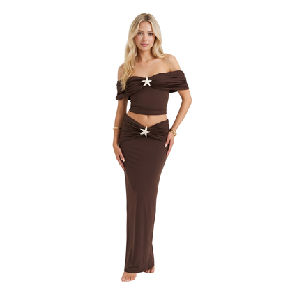 Starfish Luxe Off-Shoulder Set
