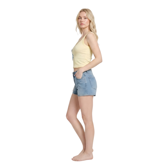 Starfish Beaded Ribbed Tank Top