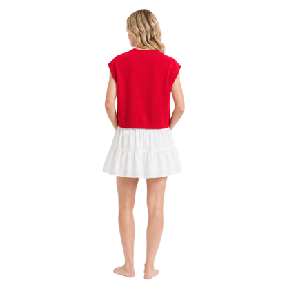 Flag Knit Crop Top