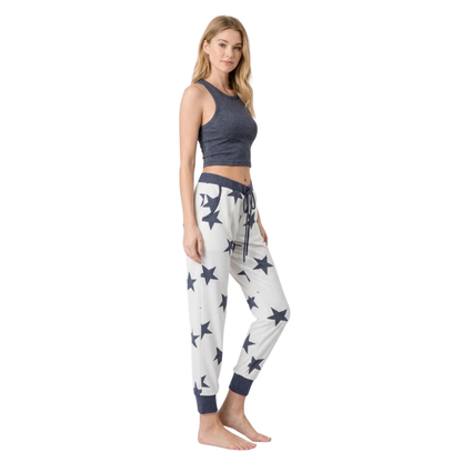 Star Drawstring Pants