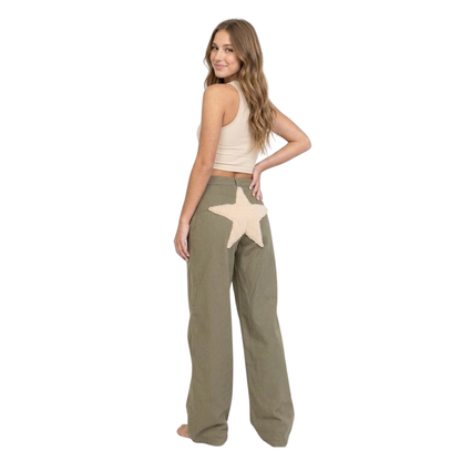 Oversized Star Wide Leg Pants
