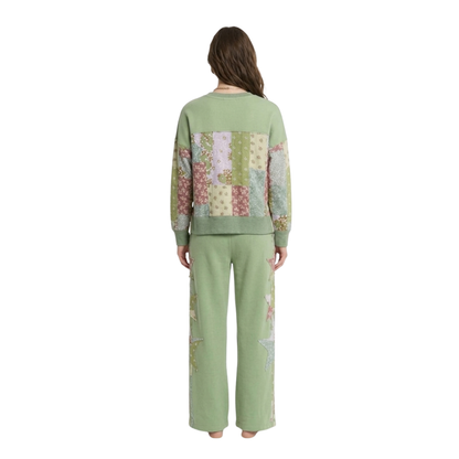 Patchwork Star Wide Leg Pants