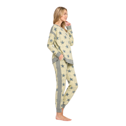 Star Print Lounge Set