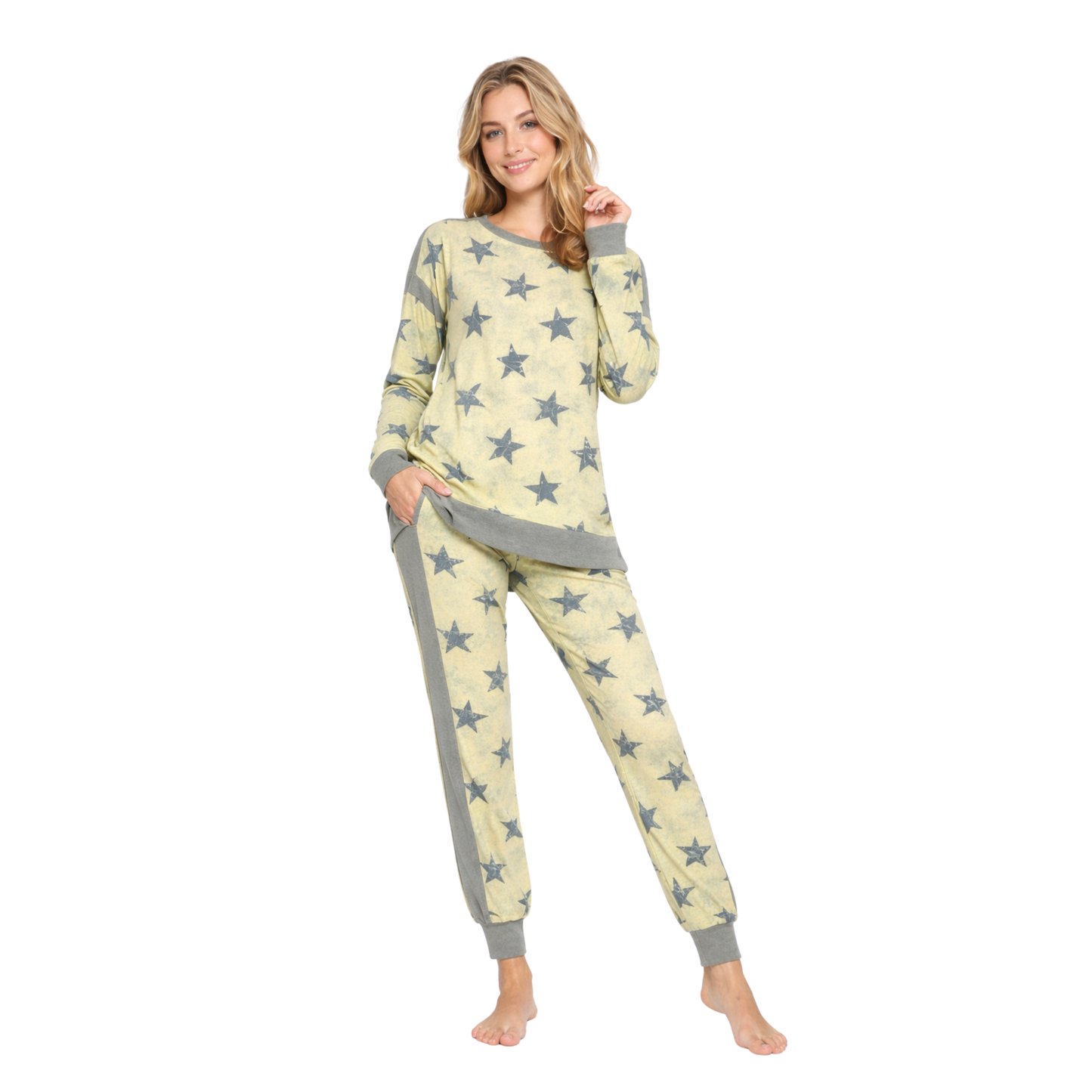 Star Print Lounge Set
