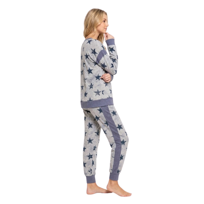 Star Print Lounge Set