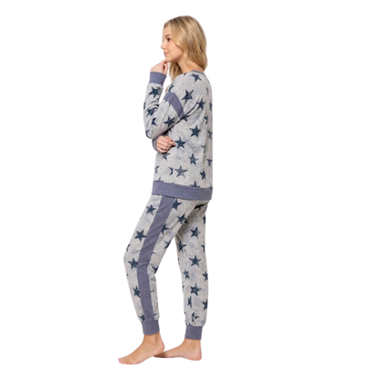Star Print Lounge Set